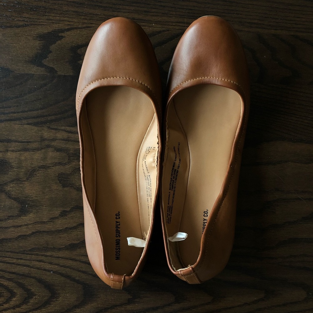 Faux Leather Flats - Mossimo Supply Co, size 11